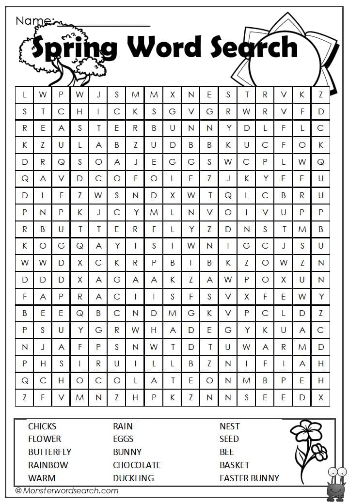 spring-word-search-monster-word-search