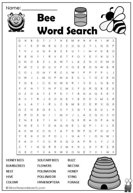 Bee Word Search