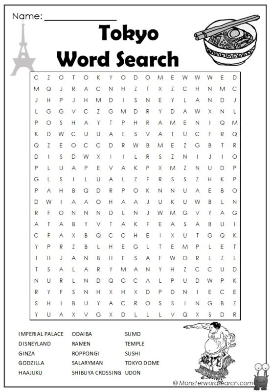 Tokyo Word Search