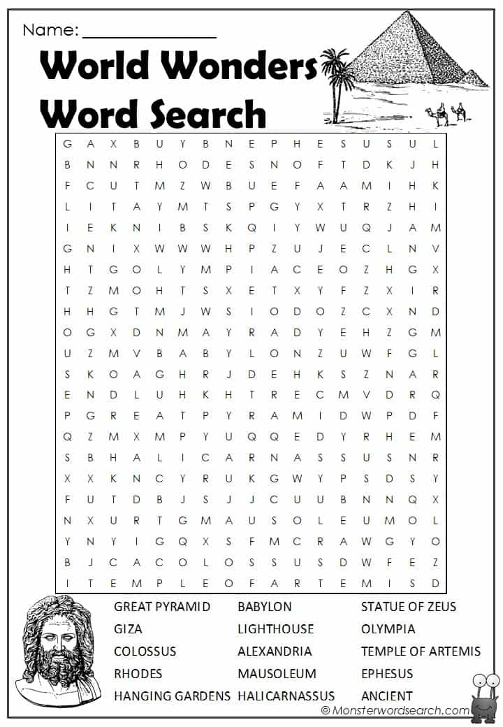 world-wonders-word-search