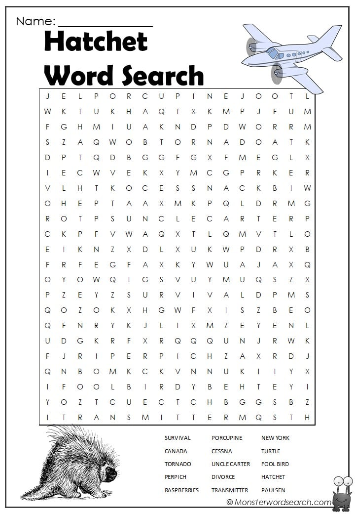 hatchet-word-search-monster-word-search