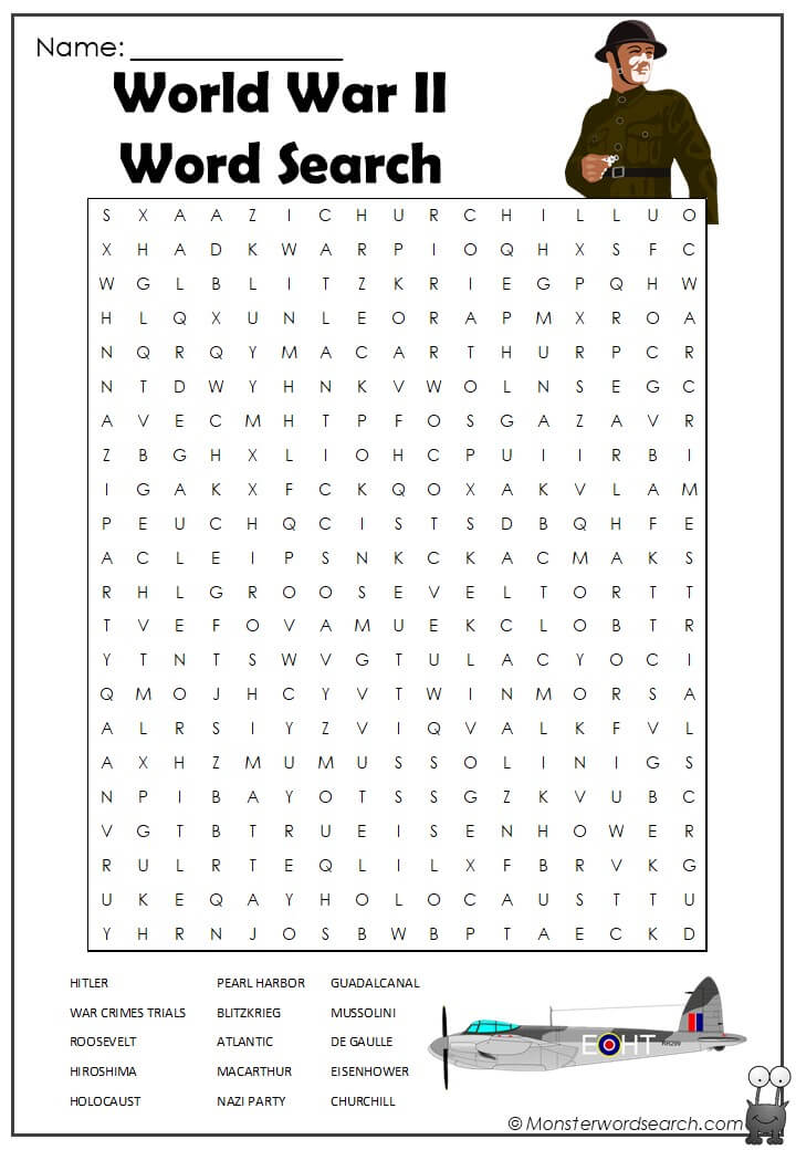 world war ii word search 1jpg monster word search