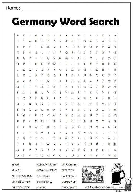 Germany Word Search