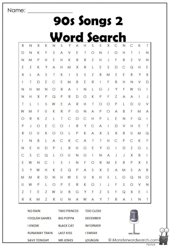 art entertainment archives monster word search