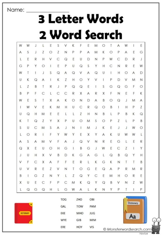 3 Letter Words 2 Word Search