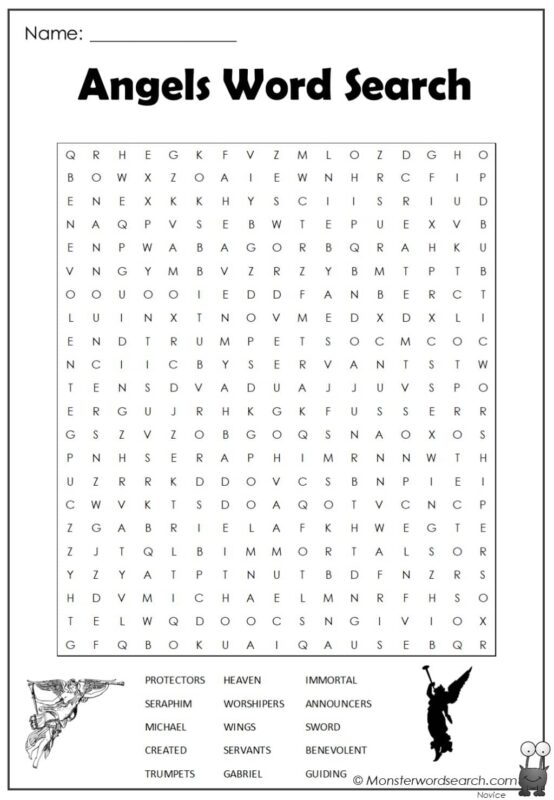 Angels Word Search