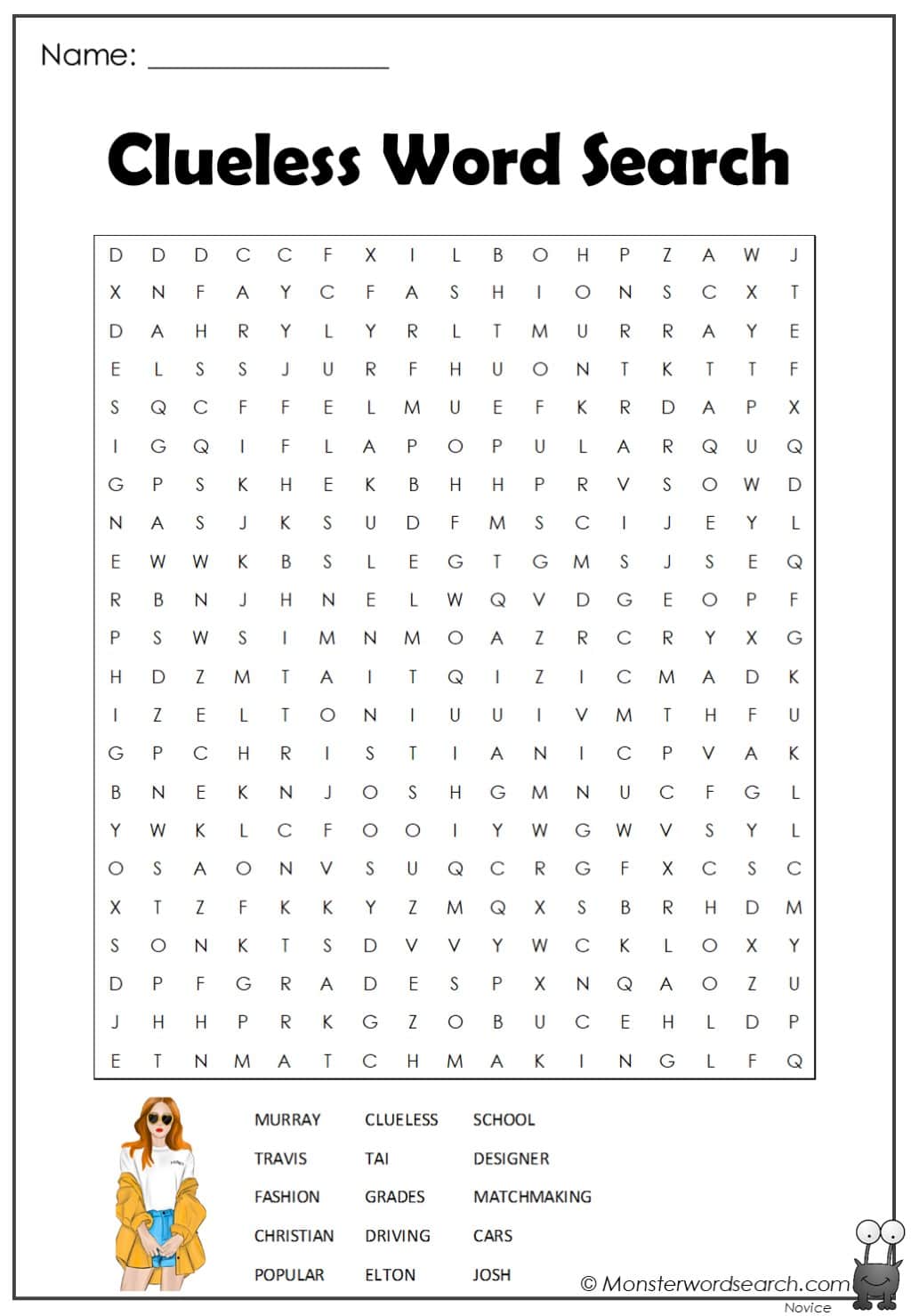 Clueless Word Search