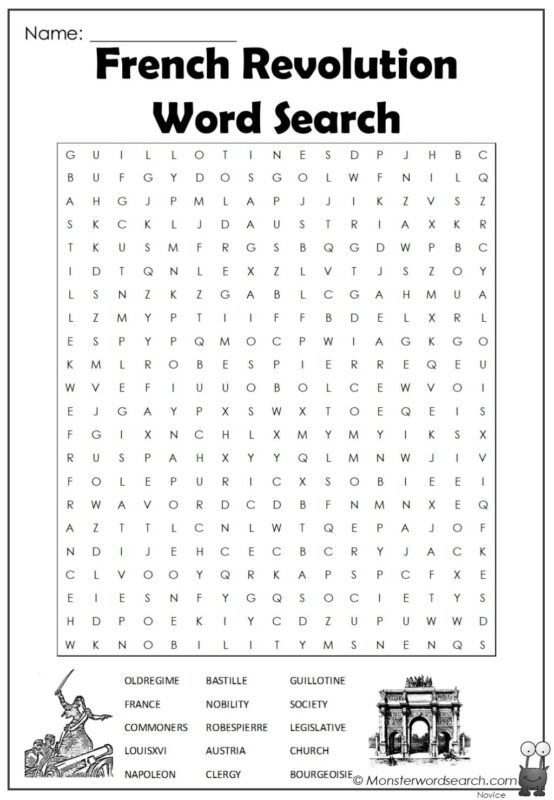 French Revolution Word Search
