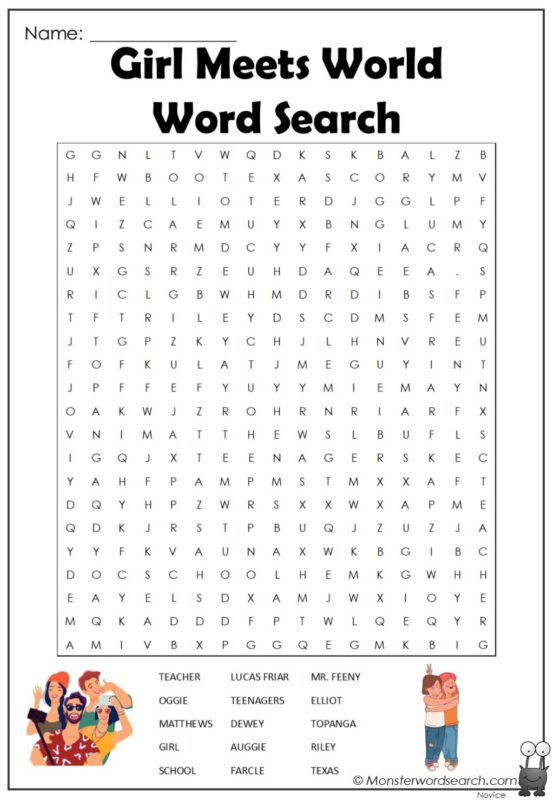 Girl Meets World Word Search