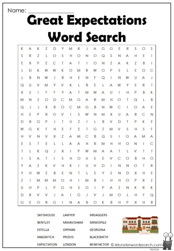 Great Expectations Word Search