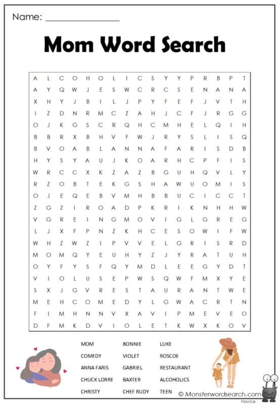 Mom Word Search