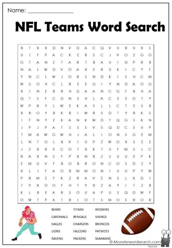 Sports - Monster Word Search