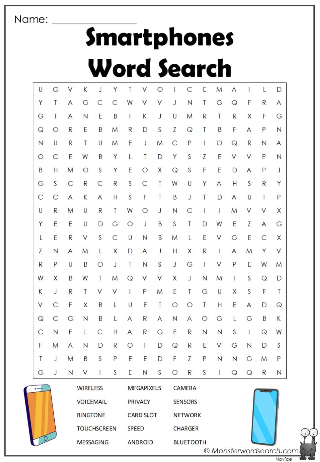 smartphones-word-search-monster-word-search