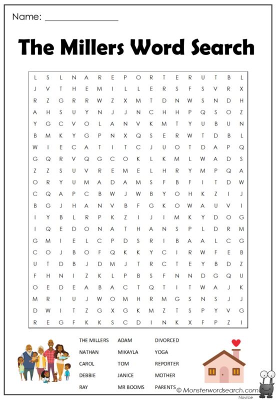 The Millers Word Search