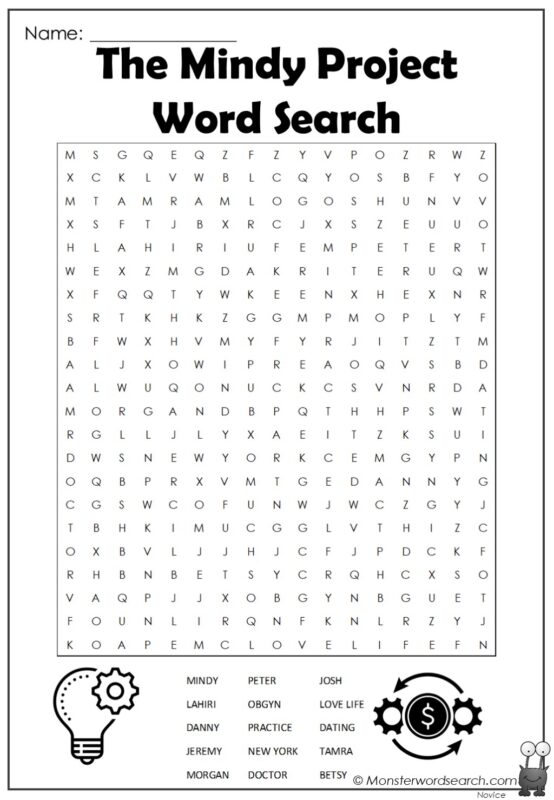 The Mindy Project Word Search