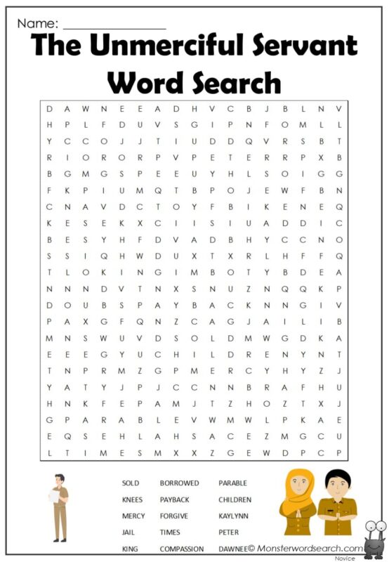 The Unmerciful Servant Word Search