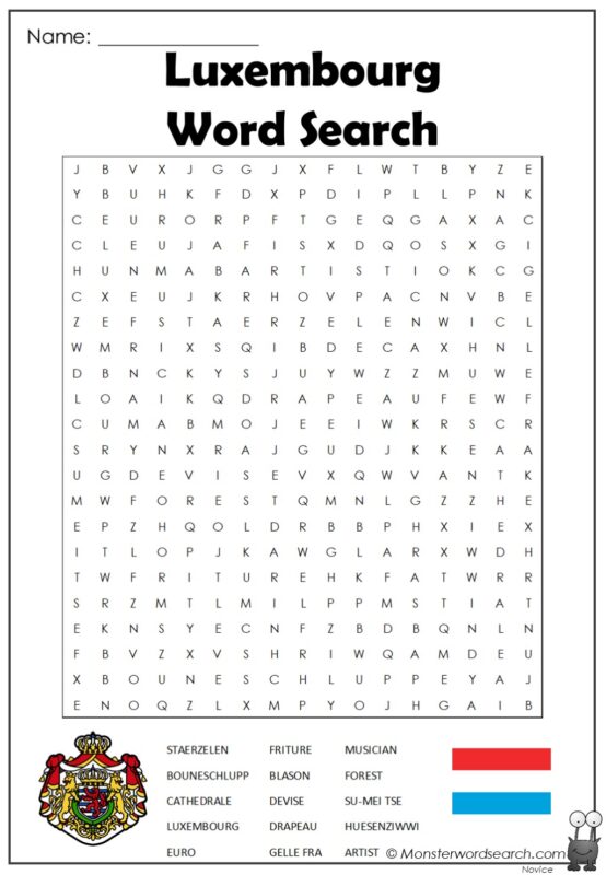 Luxembourg Word Search